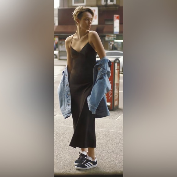 NWT Madewell bestseller Layton Midi Slip Dress size 0 - Picture 2 of 9